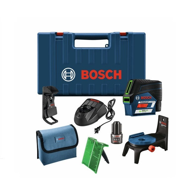 Bosch GCL100-80CG 12V Cross-Line Green Laser w/ Plumb Points