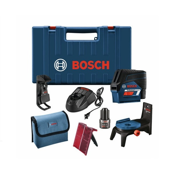 Bosch GCL100-80C 12V Cross-Line Laser w/ Plumb Points (Open-Box)