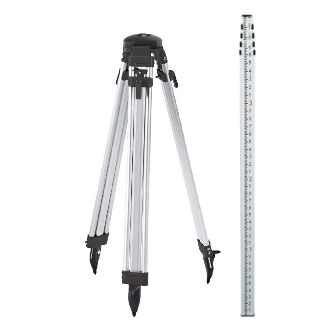Dome-head Tripod Grade Rod Kit for Auto Levels & Rotary Lasers